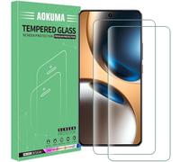 AOKUMA Protector de Pantalla para Realme GT 7T, [2 Unidades] Cristal Templado para Realme GT 7T Fácil Instalación, Vidrio templado 9H,Sin Burbujas, Alta Definicion,Anti-Arañazos