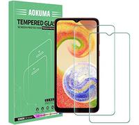 AOKUMA Protector de Pantalla para Samsung Galaxy A04, [2 Unidades] Cristal Templado para Samsung Galaxy A04 Fácil Instalación, Vidrio templado 9H,Protector de Pantalla HD,Anti-Arañazos