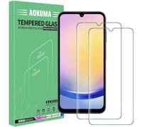 AOKUMA Protector de Pantalla para Samsung Galaxy A25 5G, [2 Unidades] Cristal Templado para Samsung A25 5G/Samsung A24 4G Fácil Instalación, Vidrio templado 9H,Sin Burbujas