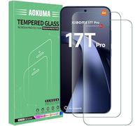 AOKUMA Protector de Pantalla para Xiaomi 17T Pro 5G, [2 Unidades] Cristal Templado para Xiaomi 17T Pro 5G Fácil Instalación, Vidrio templado 9H para Mi 17T Pro,Protector de Pantalla HD,Anti-Arañazos