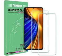 AOKUMA Protector de Pantalla para Xiaomi Poco F4 5G, [2 Unidades] Cristal Templado para Xiaomi Poco F4 5G Fácil Instalación, Sin Burbujas, Alta Definicion, 9H Dureza, Anti-Arañazos