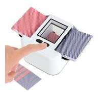 AOKUY Barajador automático de tarjetas para 1-2 barajas, batería recargable de 2000 mAh, máquina barajadora eléctrica de bajo ruido para UNO, Poker, Phase 10, Skip-Bo y más, portátil y fácil de usar