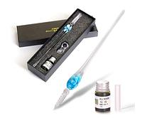 AOKUY Pluma de Cristal,Pluma de Inmersión para Firmas- Pluma,para manualidades, escritura, firmas, decoración y regalo de negocios