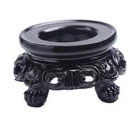 AOKWAWALIY 1 base de bola de cristal, bola de nieve, decoración para Salas de Casa, soporte de bola de mirador, esfera de madera, mini lámpara de mesa, soporte para orbe, tienda, bola de vidrio,