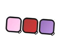 AOKWAWALIY 1 Juego 3 Piezas Cámara Deportiva Filtro De Buceo Estuche Impermeable Filtro De Lente Colador De Cámara Deportiva UV Cámara a Accesorios De