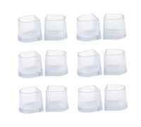AOKWAWALIY 12 de talón consejos para reemplazar tacones altos, útiles cubiertas de tacón alto, cubiertas transparentes para reparación de talones, cubiertas de PVC transparente,