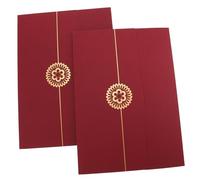 AOKWAWALIY 2 carpetas de documentos de honor para documentos, carpeta de documentos, carpeta de documentos, soporte para documentos de nombramiento, funda protectora para libro de contratos A4, sobre