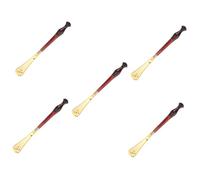 AOKWAWALIY 5 calzadores de madera pequeños, zapatillas, tiradores de zapatos, tiradores de zapatos, dispositivo de cuerno largo, calzador portátil, bocina de plástico