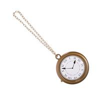 AOKWAWALIY Collar De Reloj Gigante Reloj De Conejo De Gran Tamaño Collar De Dorado Accesorios De Disfraces para Suministros para La Fiesta del Té Accesorios De Vestir De Rapero