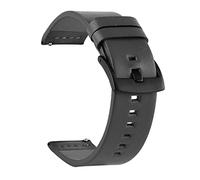 AOKWAWALIY Correa Banda De Hombres Clips De Ajuste Del Sujetador Muñequera De Liberación Rápida Reloj Pulsera Reloj Inteligente Para Hombres Reloj Inteligente Para Mujer Black Piel Genuina