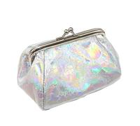 AOKWAWALIY Elegante Monedero Portátil Monedero Pequeño Mini Bolsa De Pintalabios Bolsa De Dinero De Moda Bolsa De Maquillaje Iridiscente Bolsa De Lápiz Labial para Bolso Mujer