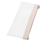 AOKWAWALIY Geldbeutel federmäppchen aufbewahrungssack federmape Kugelschreiber Halterung stifte Halterung Kosmetiktasche kleine Tasche für die Handtasche Schminktäschchen für Damen TPU Beige, beige,