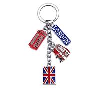 AOKWAWALIY Llaveros De Londres Llavero De La Del Reino Unido s De La Del Union Jack De Recuerdo Del Reino Unido De De Metal Estilo