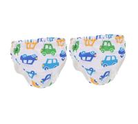 AOKWAWALIY Paquete de 2 bañadores decorativos reutilizables para bebés, niños pequeños, pañales de natación decorativos