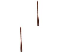 AOKWAWALIY Paquete de 2 calzadores, levantador de zapatos portátil, bocina de madera, bocina para zapatos para personas mayores, ayudantes de zapatos para zapatos, negocios