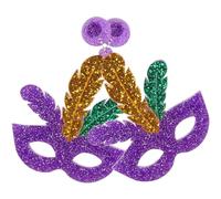 AOKWAWALIY Pendientes De Mujer Pendientes Exagerados De Tres Colores Sombrero De De Carnaval De Máscara De Plumaje