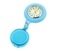AOKWAWALIY Reloj De Bolsillo Enfermeras Fob Reloj es Digitales para Damas Digital Fob Digital para Enfermeras Alfiler De Enfermería es para Mirar Cuarzo Blue