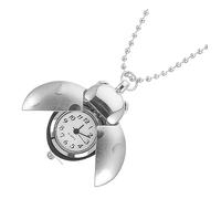 AOKWAWALIY Reloj De Bolsillo Vintage Forma De Escarabajo con Cadena Decorativa para Hombres y Mujeres