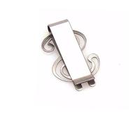 AOKWAWALIY Rolf Zuckowski - Juego de 1 clip para dinero y tarjetas de crédito, para billetera de Navidad Rolf Zuckowski con clips para dinero, plata, 4,3 x 2,7 cm, Silver, 4.3*2.7cm