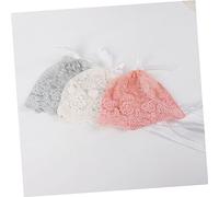 AOKWAWALIY Sombreros y Gorras para niñas Gorro de bebé de Encaje Sombrero de Sol de Encaje de bebé cordón niño Gorro de Bebe Sombrero de niña Correa Sombrero de Bebe Tapa de neumático bebita