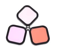 AOKWAWALIY Y Filtro 3 Piezas Filtro de cámara Filtro de Lente de Surf Carcasa de Buceo de plástico Caso colador Funda Protectora de plástico Vivienda de Buceo Camara Deportiva caparazón