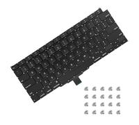 Aokyitzm Teclado estadounidense con cable flexible + kit de tornillos EMC 3302 de repuesto para MacBook Air de 13 pulgadas con pantalla Retina A2179 principios de 2020