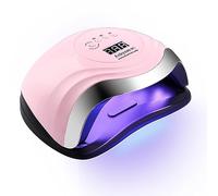 Aokyom 168W Lámpara LED Uñas, Lampara Secadora/UV,Gel Curado Máquina 36LED y Pantalla LED - Lampara con 4 Temporizador de 10s,30s,60s 99s Para Manicura Pedicure Hogar Salón