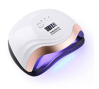 Aokyom 168W Lámpara Secadora de LED/UV,Gel Curado Máquina 36LED y Pantalla LED,Lampara de Uñas con 4 Temporizador de 10s,30s,60s 99s para Manicura Pedicure el Salón