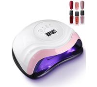 Aokyom Lámparas de Uñas Profesional,168W Lámpara Secadora UV Uñas Lámpara UV Seca Uñas Gel Curado Máquina y Pantalla LCD 4 Temporizador de 10s 30s 60s 99s Para Manicura Pedicura Nail Art Hogar,Salón