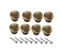Aoleegatt 8 Redondos para Puerta Armario,cajones,joyeros,cofres,herrajes para Muebles Tornillo,1,5 x 1,4 cm.