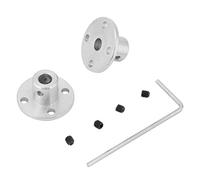 Aolidsive 2 Unids M3 Acoplamiento de Brida Acoplador de Motor Eléctrico Conector de Eje de Metal Acero 5 Mm ID 10 Mm OD para Proyectos de Bricolaje Maquinaria Industrial