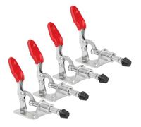 Aolidsive Abrazadera de Palanca, 4 Piezas Carga de Bloqueo Fijo 45 Kg Herramienta Manual de Liberación Rápida GH 301AM, con Diseño Ergonómico y Apertura de de 190 Grados, para Carpintería