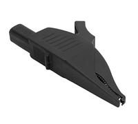 Aolidsive Abrazadera Eléctrica, Terminal de Prueba de Latón de Seguridad Aislado, 32A/1000V para Carga de Batería de Vehículo, Ideal para Uso en Automóviles y Camiones (BLACK)