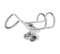 Aolidsive Abrazadera para Soporte de Caña de Pescar para Barcos, Acero Inoxidable, Sujeción Fuerte, Ideal para Pesca en Pontones y Canoas (25mm)