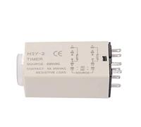 Aolidsive AC 220V H3Y-2 Temporizador de Retardo Relé de Tiempo 0-10 Segundos Control de Sincronización Ajustable para Automatización de Equipos Industriales