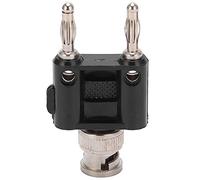 Aolidsive Adaptador de Enchufe Tipo Banana Macho BNC, Accesorio de Prueba de Osciloscopio ABS de Cobre para Herramientas de Prueba Eléctricas U28