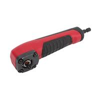 Aolidsive Adaptador de Taladro en Ángulo Recto, ABS, Juego de Puntas Magnéticas, Ideal para Herramientas Eléctricas y Tareas de Reparación (rojo)