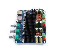 Aolidsive Amplificador de Audio Digital, Placa Amplificadora de Potencia USB Versátil de 2.1 Canales con Salida de Subwoofer de 100 W para Altavoces Domésticos