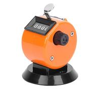 Aolidsive Berm Contador Manual, Plástico ABS, Herramienta de Conteo Mecánico de 4 Dígitos para Datos de Tráfico y Asistencia a Conferencias (Orange)