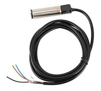 Aolidsive BERM Interruptor Fotoeléctrico Latón ABS Sensor Fotoeléctrico 12 a 24 V CC 4 Cables Reflexión Difusa Rango de 3,9 Pulgadas Luz Oscura ON para Equipos de Automatización Detección de Objetos