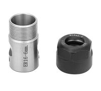 Aolidsive Bloque de Pinza C20 ER16 40L, Soporte de Portabrocas de Pinza ER16 de Alta Resistencia para Sujeción del Eje del Motor del Husillo, con Rosca Lineal en Espiral para Tornos, (16MM)