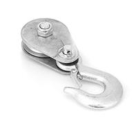 Aolidsive Bloque de Polea de Metal, Polea de Elevación de una Sola Rueda de Acero de Alta Resistencia para Artículos de hasta 0,5 Toneladas, Ideal para Manipulación de Materiales y Suministros de (1