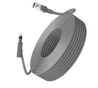 Aolidsive Cable de Reemplazo Satelital Rectangular, Material de Goma, Conectividad Estable, Fácil Instalación, Cable de 30 Pies para Acceso a Internet Gen 2 (#1)