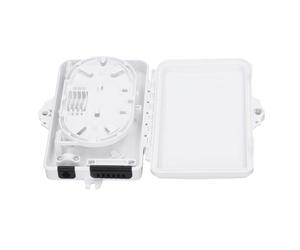 Aolidsive Caja de Distribución de Fibra FTTH de 6 Núcleos, Caja Divisora de Fibra de 6 Puertos con Tablero Giratorio y Material ABS, para Adaptadores SC FC para Uso en Interiores y