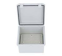 Aolidsive Caja Eléctrica Impermeable, Caja de Conexiones de Plástico ABS IP67 con Cubierta de Bisagra, de Proyectos Eléctricos Gris para Césped Al Aire Libre, Jardín, Paisaje, Fuente de Luz,