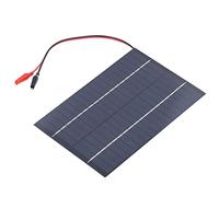 Aolidsive Cargador de Panel Solar Panel de Energía Solar de Silicio Monocristalino 4.2W 18V con Circuito Abierto de 19.2V Cortocircuito de 300 MA para Iluminación del Hogar Proyectos de