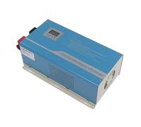 Aolidsive Cargador Inversor Sinusoidal Pura Pantalla LCD Montado en la Pared 2000W ABS Inversor de Corriente de Acero Inoxidable 48V Protección contra Sobrecorriente para el Hogar, la Escuela, la