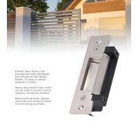 Aolidsive Cerradura de Puerta Eléctrica de Alta Resistencia, de Control de Acceso de 12V de PVC de Acero Inoxidable para Oficinas, Tiendas, Puertas Residenciales