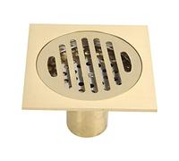 Aolidsive Desagüe de Piso de Cobre, Desagüe de Ducha de Forma Cuadrada para Baño con Diseño Antiobstrucción y Drenaje Rápido, Ideal para Uso Doméstico