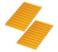 Aolidsive Disipador de Calor de Aluminio, Placa de Enfriamiento, Ranuras | Hoja conductora térmica para electrónica, perfil de 3,94x0,16x0,04 pulgadas, refrigeración pasiva del chipset, acabado